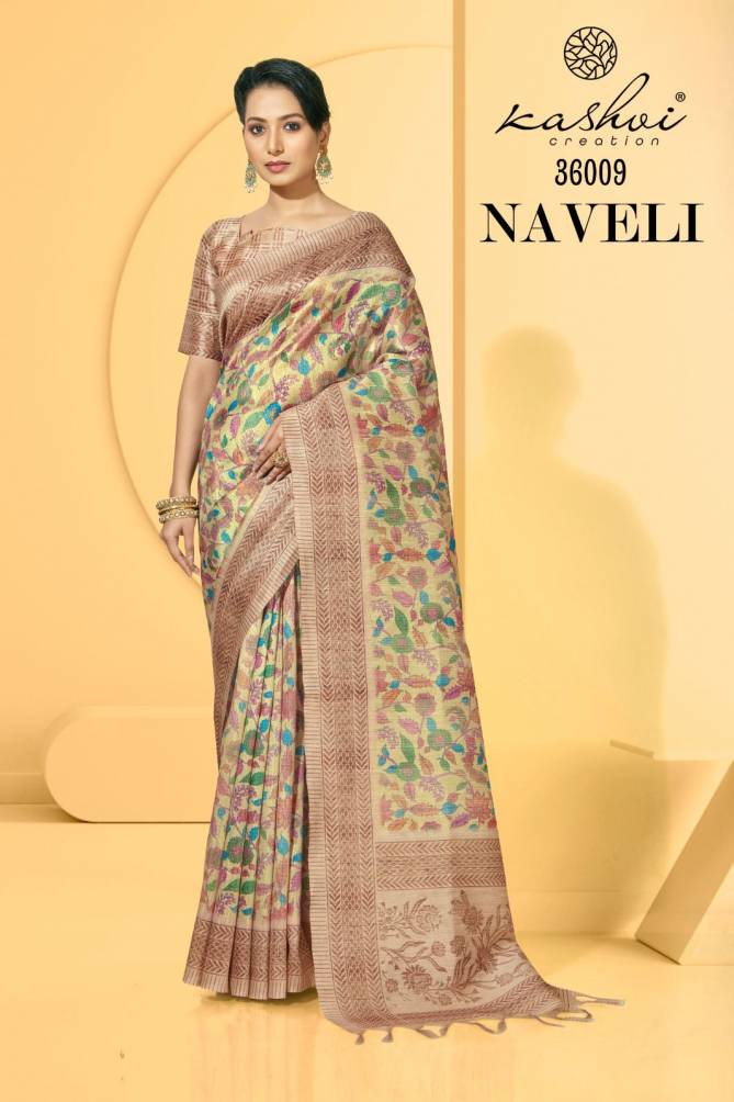 Kashvi Naveli Handloom Silk Wholesale Designer Sarees Catalog